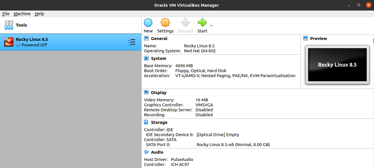 Configuración básica completada